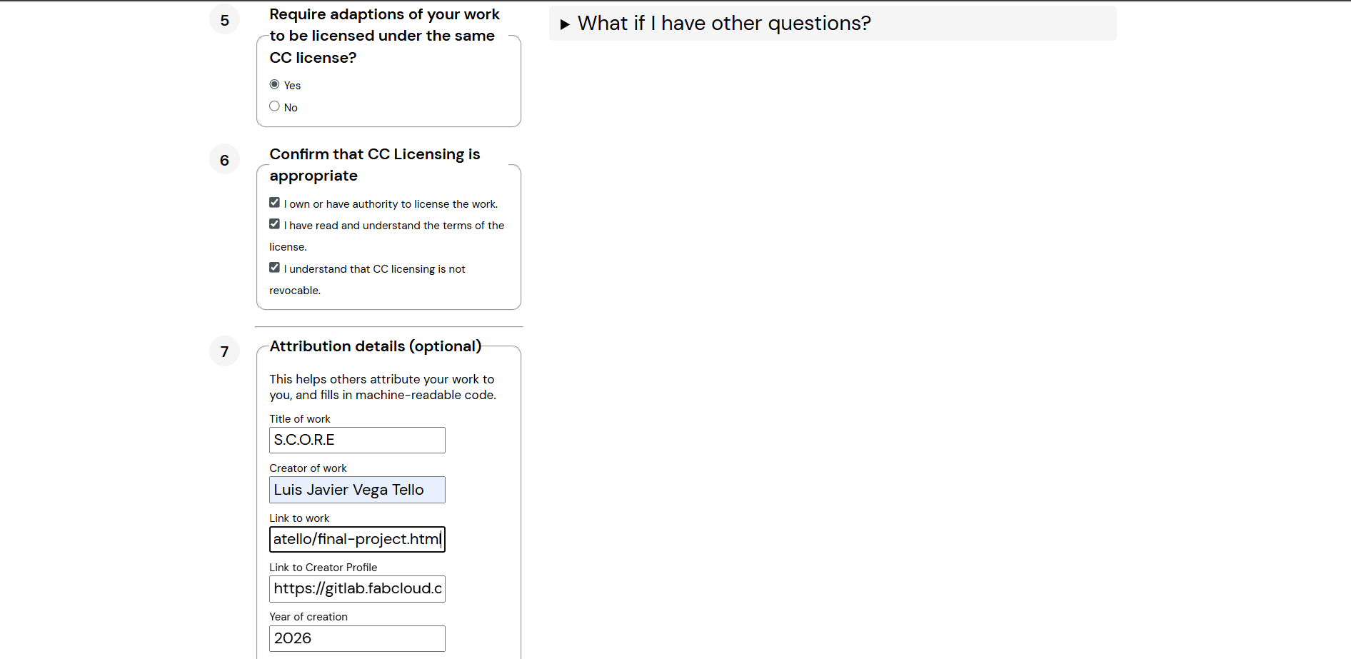 Creative Commons Result